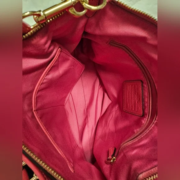 Coach Twisted Gathered Leather Morgan  Bag Satchel Bag - Picture 9 of 12